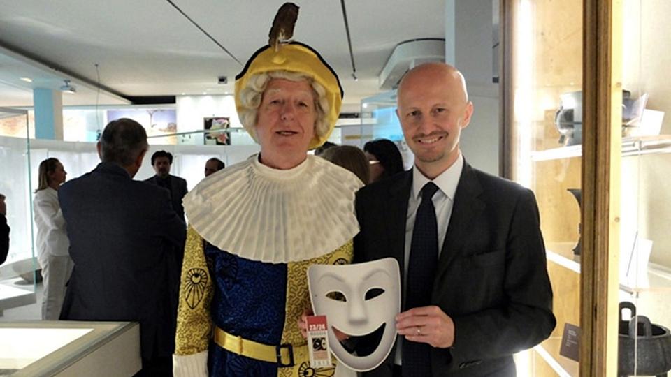 Il nostro museo Teatro della conferenza stampa sulle Maschere Italiane