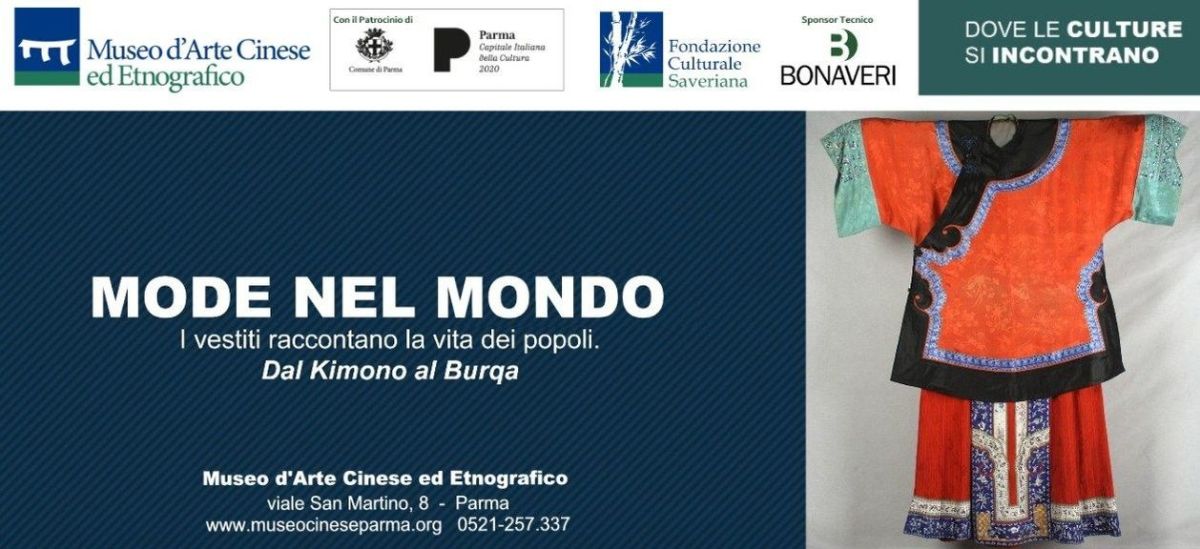 Mostra didattica 2020 Mode nel mondo al Museo d'Arte Cinese ed Etnografico, Parma